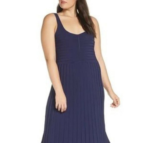 Chelsea28 Dresses & Skirts - Chelsea28 Dress Size XL Navy Blue Tank Sweater Dress Maxi Sleeveless Women's